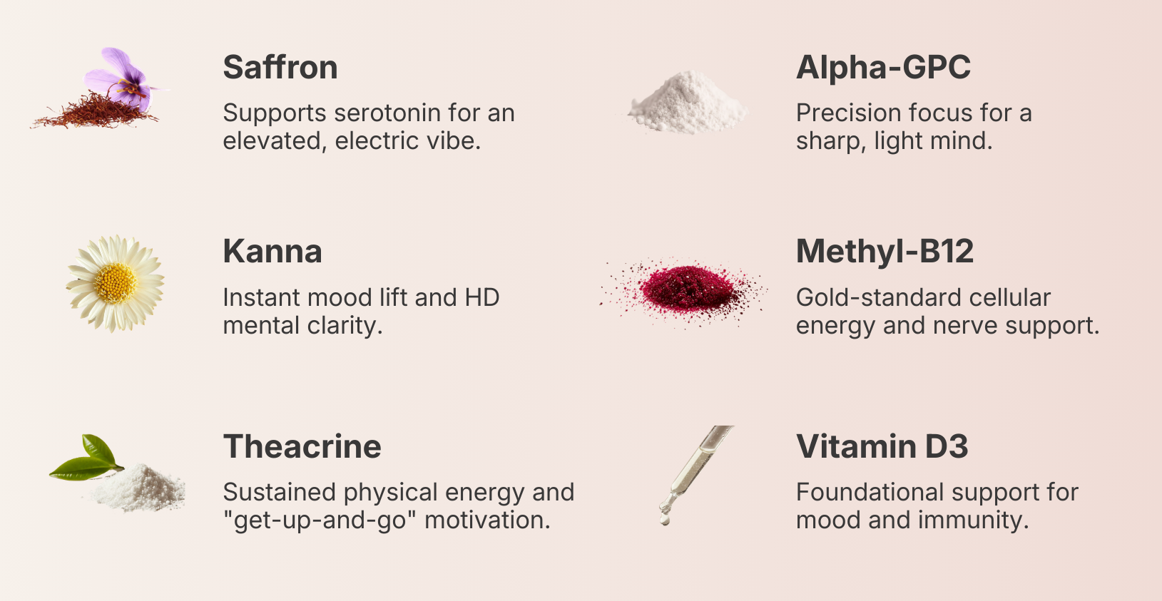 Ingredients, Intentionally chosen